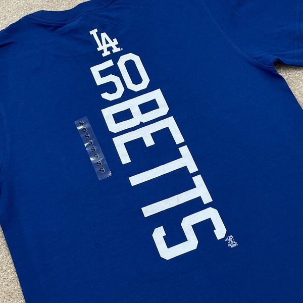 Mookie Betts Los Angeles Dodgers Shirt Men Small Adult Blue MLB Baseball  New Tag