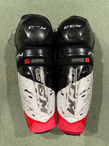 Used Size 14” CCM JetSpeed FT4 Shin Pads