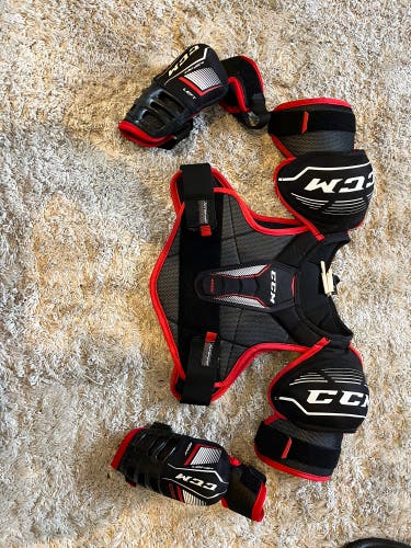 Used Large CCM Jetspeed Edge Shoulder and Elbow Pads