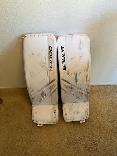 Used 28" Bauer Supreme S29 Goalie Leg Pads
