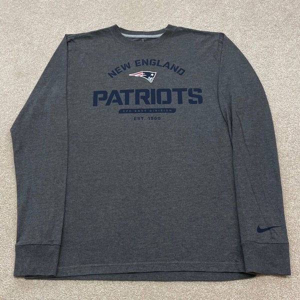 New era NFL Division New England Patriots T-Shirt Grey