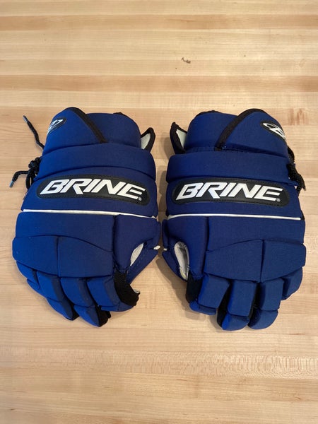 New Brine 13” L-27 Lacrosse Gloves Blue