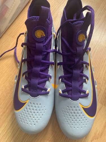 Nike 11 Iroquois National Cleat Purple Gray gold