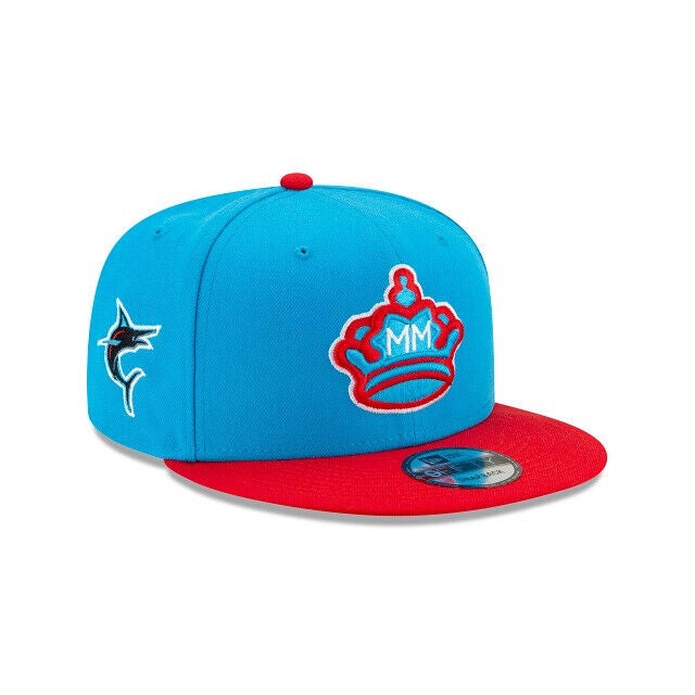 2023 Miami Marlins City Connect New Era 9FIFTY MLB Snapback Hat Cap Light  Blue