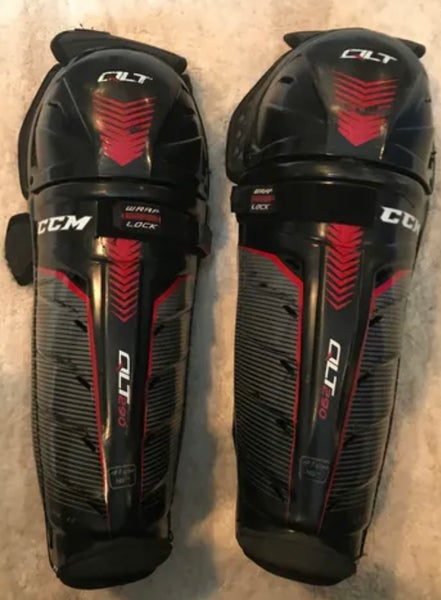 Used CCM QLT290 Edge Shin Pads
