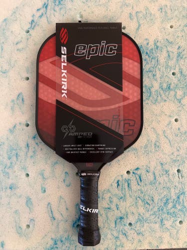 Selkirk Amped Epic Lightweight Pickle-ball Paddle (RED) +Free Shipping !