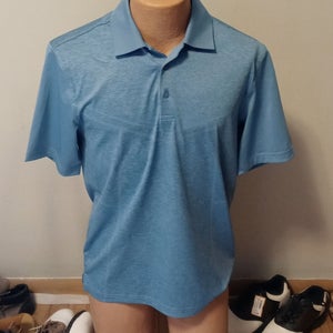 NWT WALTER HAGEN PERFECT 11 BODY MAP PRINTED POLO SHIRT MENS S NIAGRA BLUE GOLF
