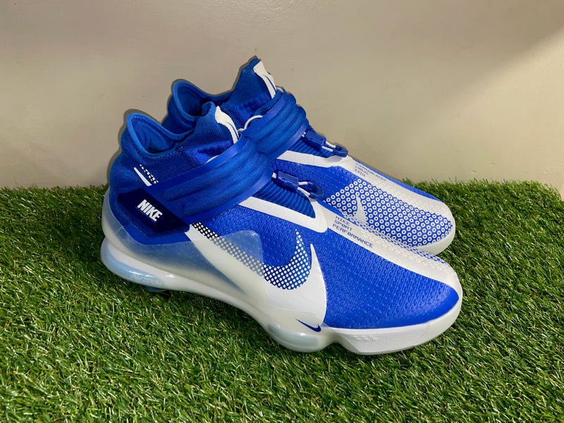Mens Nike Force Zoom Mike Trout 7 Baseball Cleats Blue White