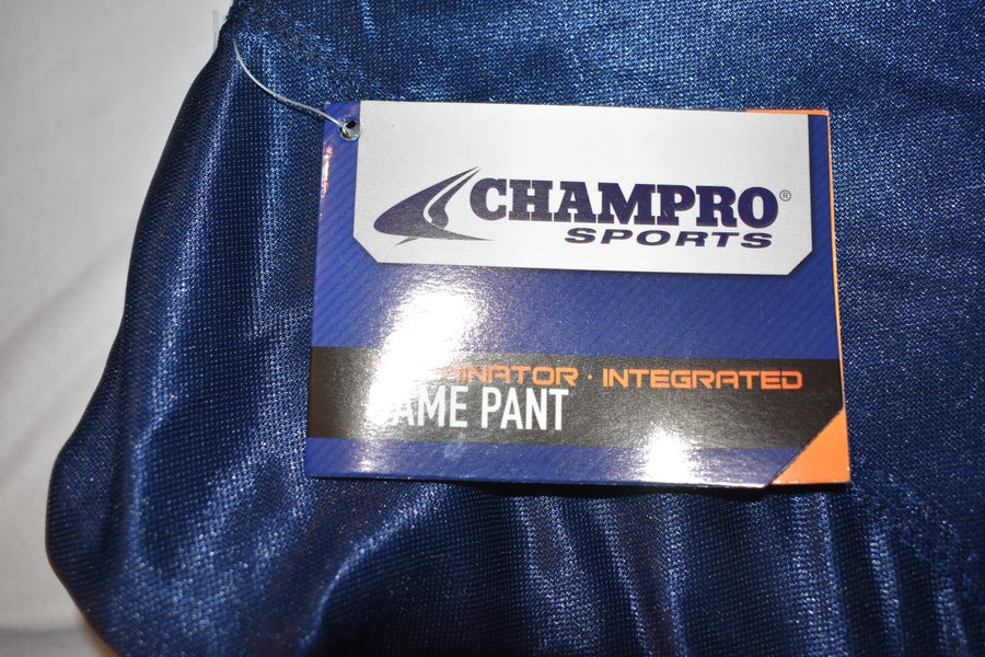 NEW - CHAMPRO Sports Terminator Integrated Football Pants, Navy, Youth  Large