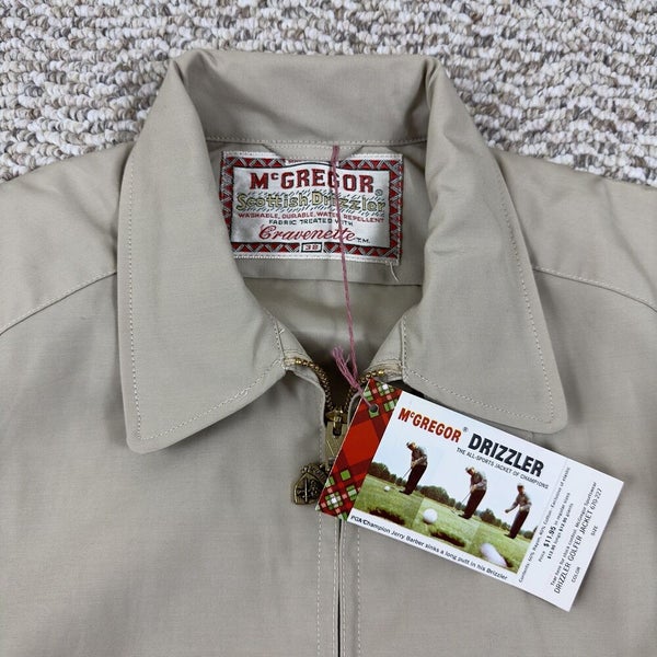 NWT McGregor Scottish Drizzler VTG 1950s Beige Rain Jacket Conmar