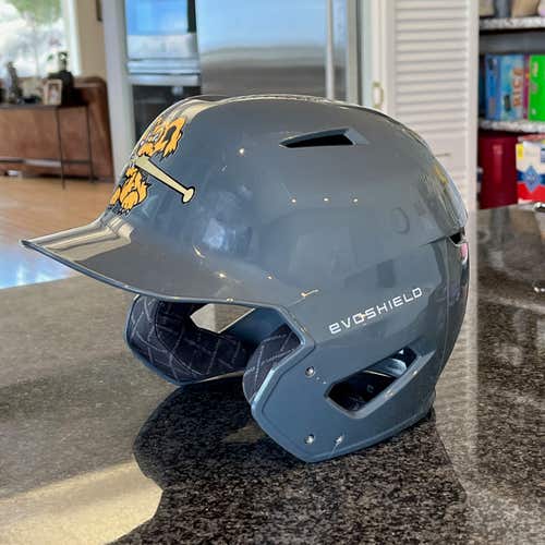 EvoShield XVT Batting Helmet, Charcoal - S-M ------------ WORN FOR 3 GAMES!!