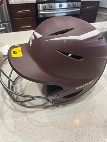 Used 6 1/2 - 7 1/8 Easton Elite X Batting Helmet w/cage