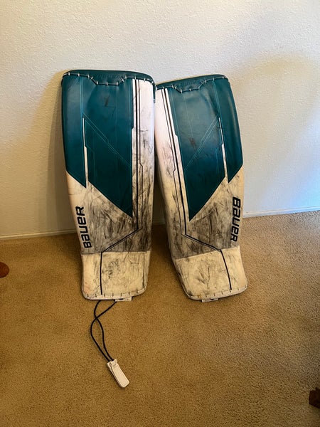 Used 34" Bauer Goalie Leg Pads Pro Stock