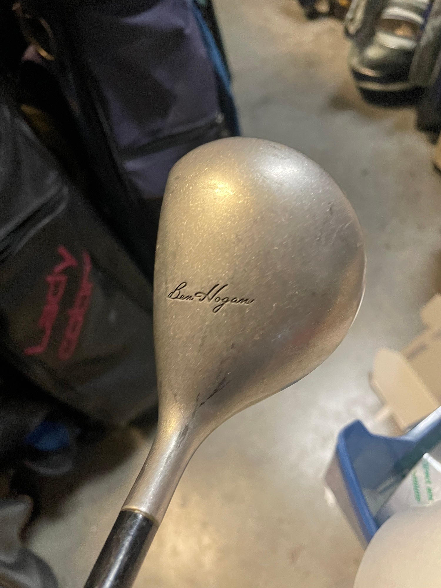 Ben Hogan pro spoon vintage golf club 3 wood in right hand