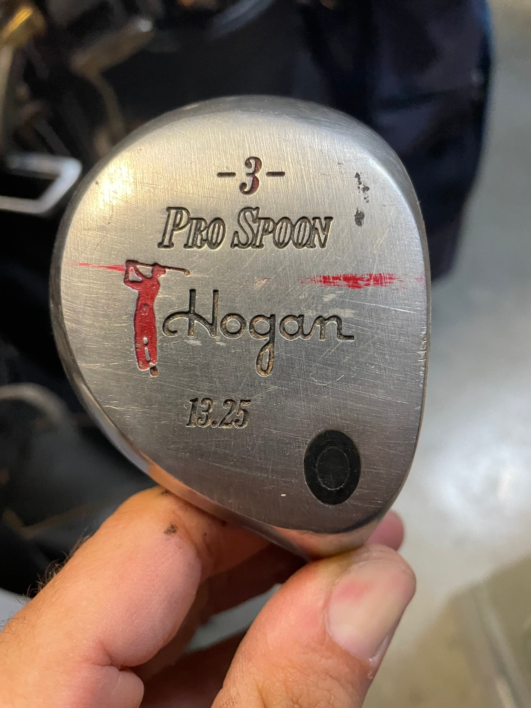 Ben Hogan pro spoon vintage golf club 3 wood in right hand