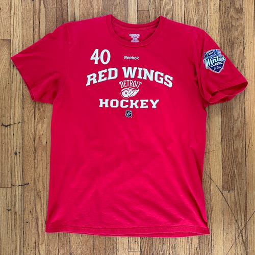 Reebok Detroit Red Wings 2014 Winter Classic Zetterberg Jersey Shirt, Large