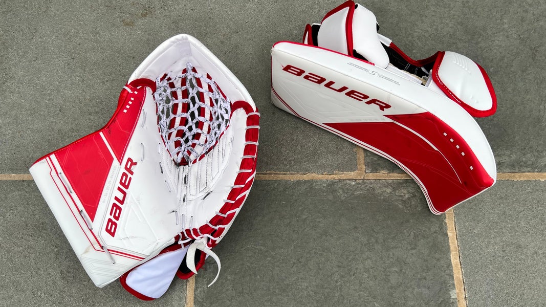 Like new Bauer Mach Senior Glove And Blocker Set