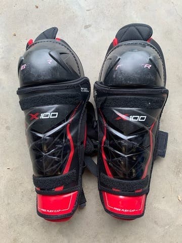 Used Bauer Vapor X100 Shin Pads