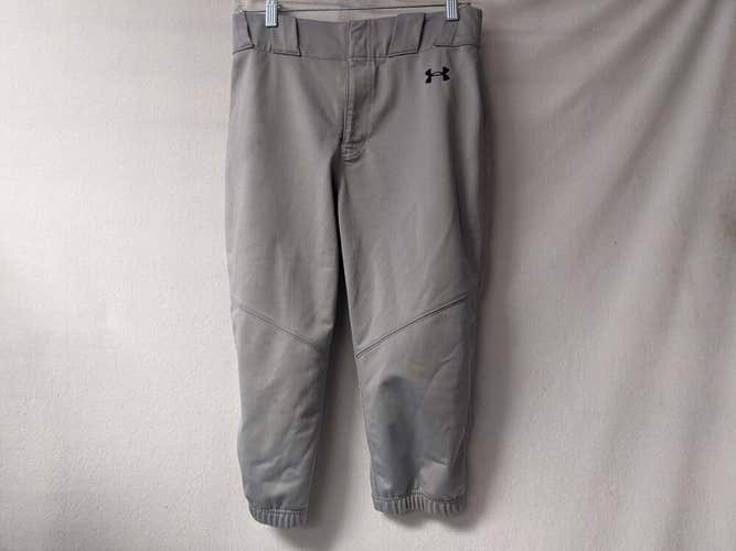 Under Armour Youth Baseball Pants Size Youth Medium Color Gray Condition Used