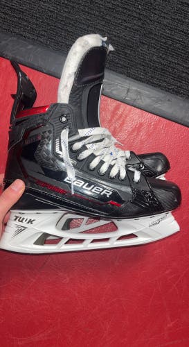 Bauer Supreme Mach Custom Red, Size 7.5 Pro Stock Used 10 Times