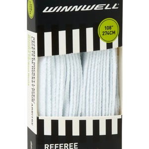 Winnwell Referee Hockey Waxed/Moulded Tip Laces New