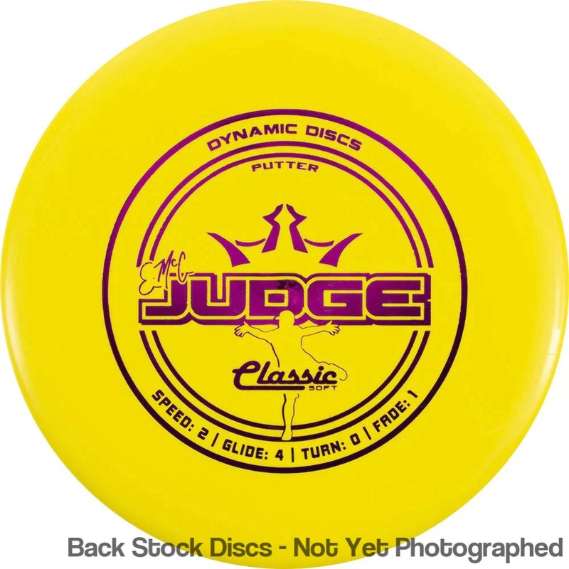 Dynamic Discs Classic Soft EMAC Judge New Yellow