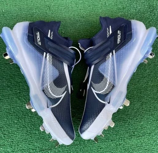 Blue New Adult Men's Size 10 (Women's 11) Metal Nike High Top Force Zoom Trout 7