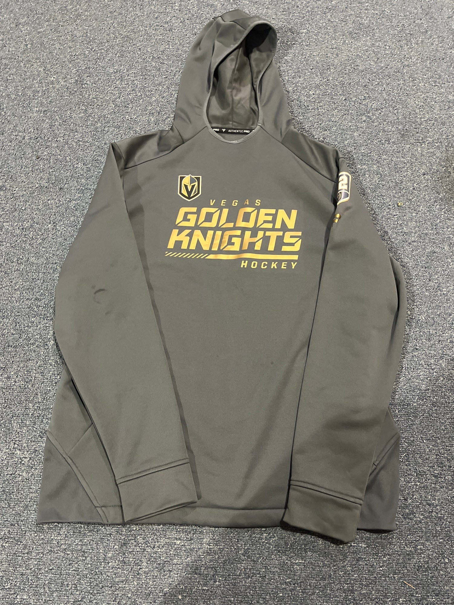 Jack Eichel Player TEAM ISSUE Vegas Golden Knights Fanatics Authentic Pro  Hoodie L Game Used