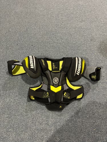 Game Used Warrior QX PRO Pro Stock Shoulder Pads Small