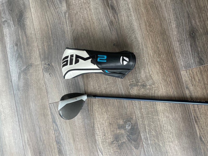 Men's Used TaylorMade Left Hand Sim Max Fairway Wood Regular Flex 3 Wood Fujikura Venture Shaft