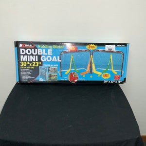 New EZ Goal  - Double Mini Goal folding metal 30” x 23”