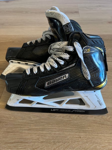Intermediate Used Bauer 2s pro Hockey Goalie Skates Regular Width Size 5