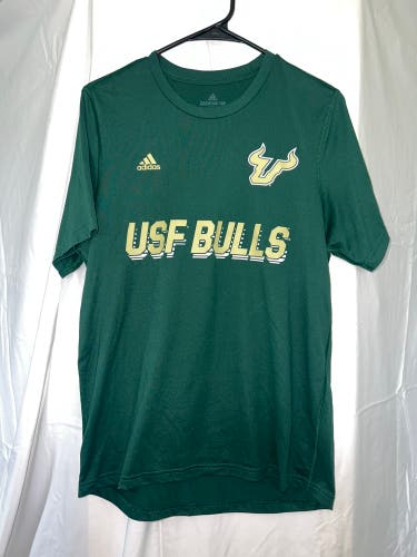 USF FOOTBALL TEAM ISSUED GREEN T-SHIRT *NEW*