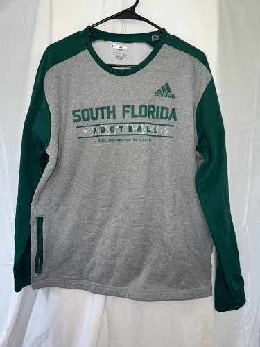 USF FOOTBALL TEAM ISSUED GRAY PULLOVER *NEW*