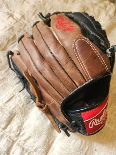 Rawlings Right Hand Throw Premium Series Baseball Glove 12" Brown w/ Black pocket
