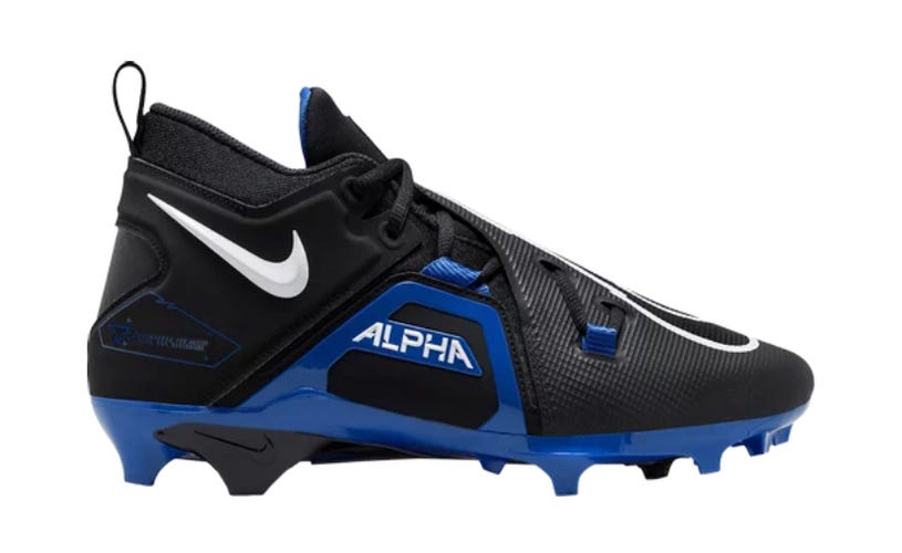 Men's New Size 8.0 (Women's 9.0) Molded Cleats Nike High Top Alpha Menace Pro 3