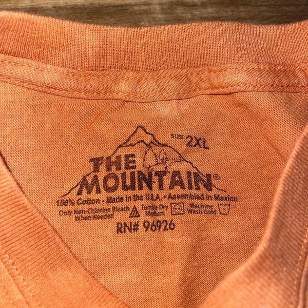 The Mountain Tiger Lion Panther Print Shirt Adult 2XL Blue Tie Dye