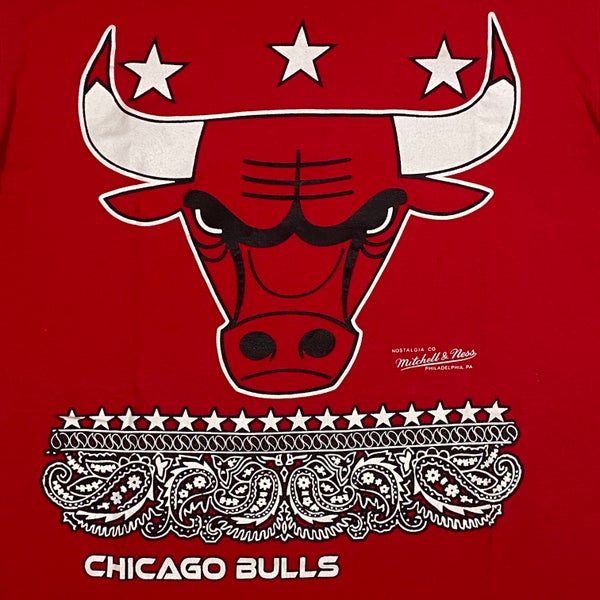 Mitchell & Ness NBA merch Take Out Tee Bulls Men Shortsleeves White in Size:L