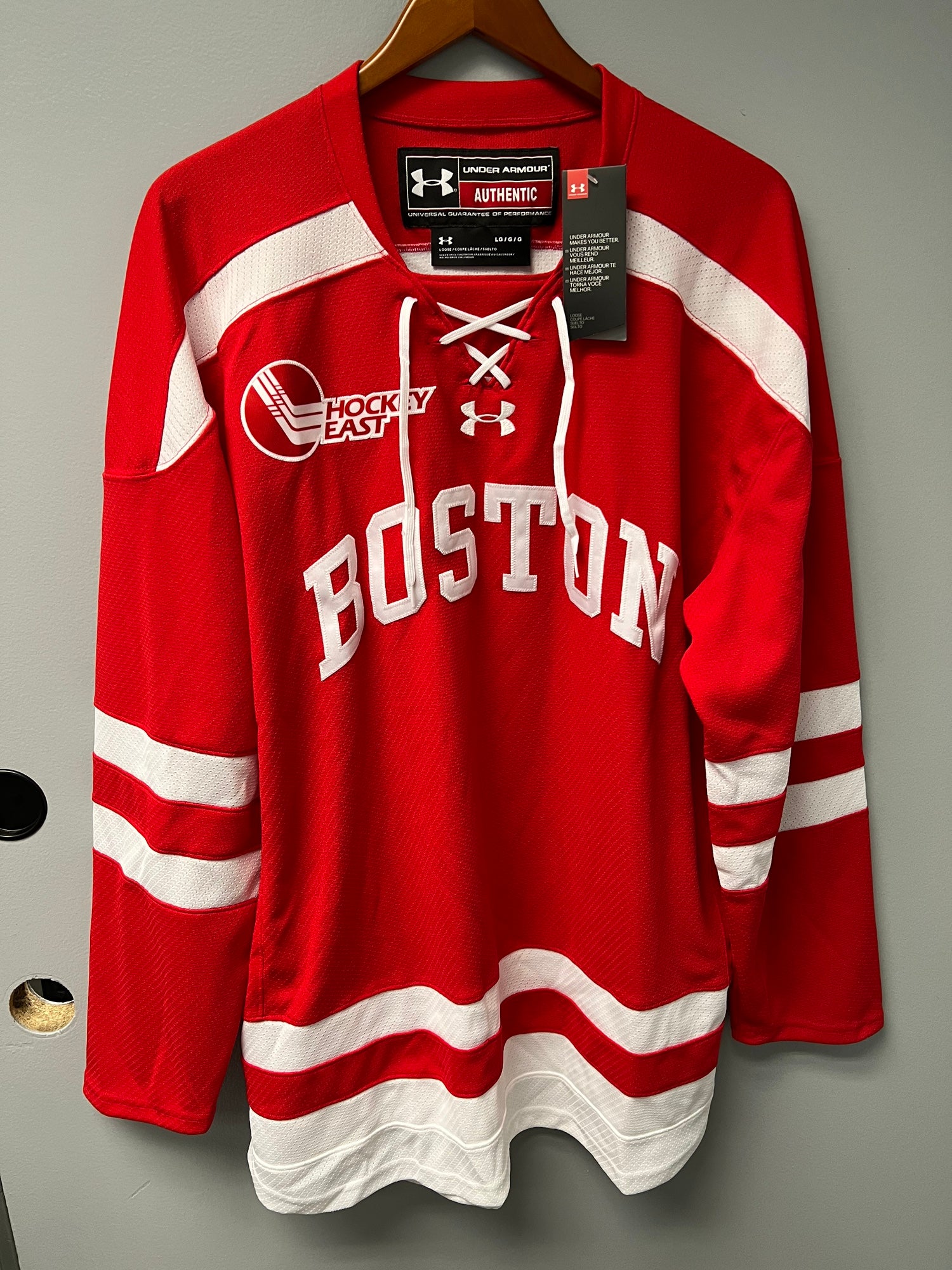 Boston University Terriers Home Retro Replica Hockey Custom Jersey