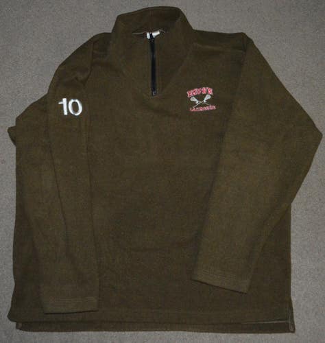 Brown Bears Lacrosse Team Issued 1/4 Zip Fleece Pullover Large