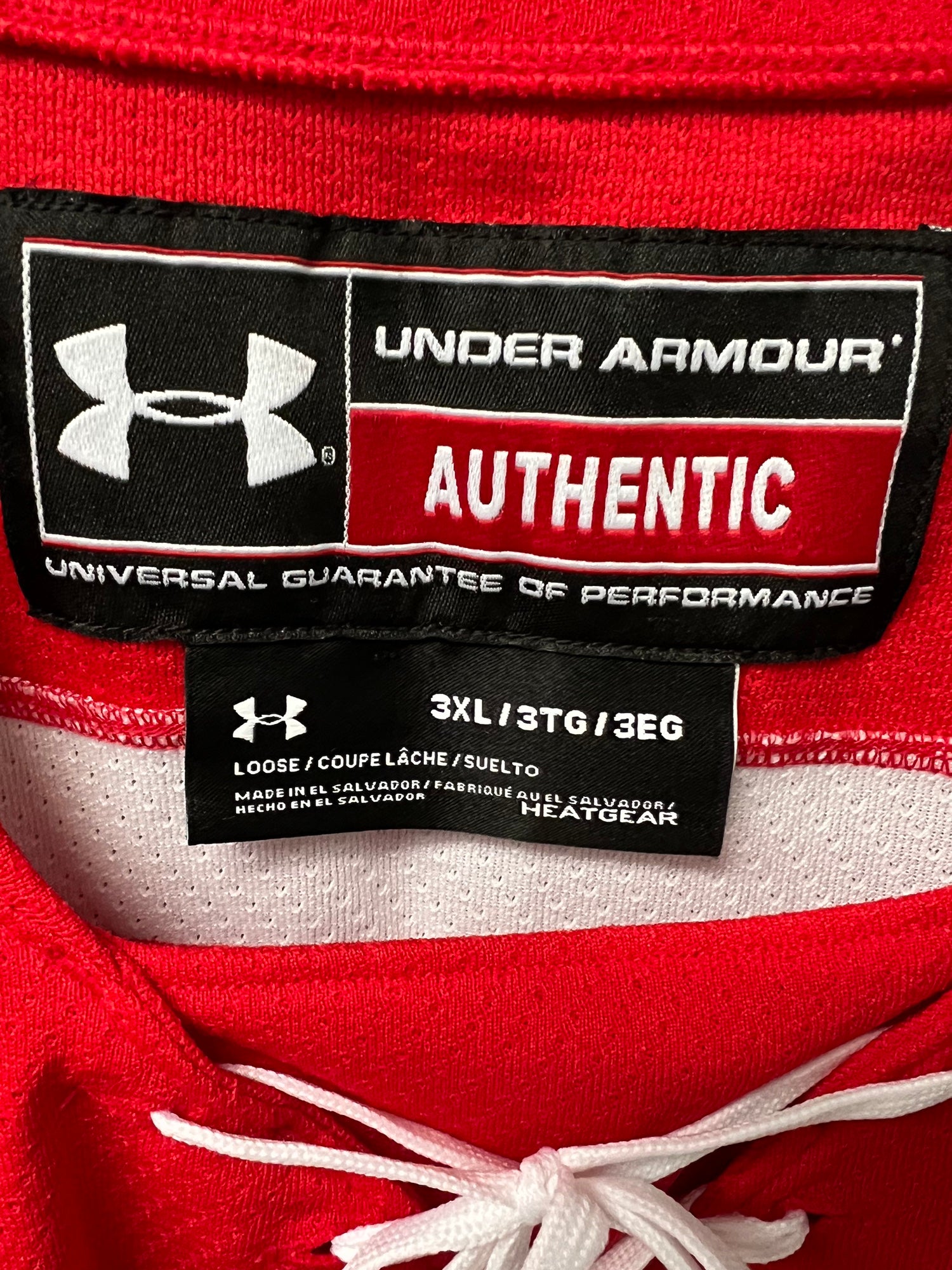 Boston University Terriers Lrg NWT Under Armour Authentic Hockey Jersey