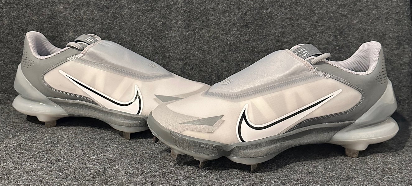 Nike Force Zoom Trout 8 Pro Metal Baseball Cleats Grey White CZ5915-001 Men Size 11