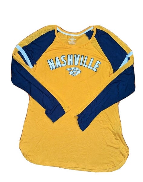 Vintage NHL CCM Hockey Jersey Nashville Predators Size Youth Boy L/XL Blue