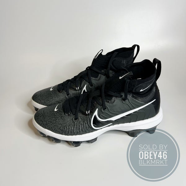 Nike Alpha Huarache NXT MCS Black/White Baseball Cleats 10.5