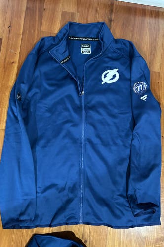 Victor Hedman 77 Tampa Bay Lightning Fanatics Authentic Pro Full Zip 2XL Team Player Issue
