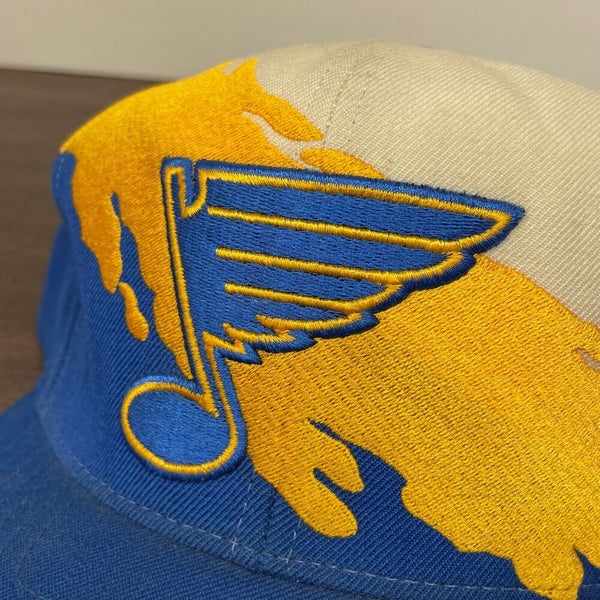 Men's St. Louis Blues Mitchell & Ness Navy Vintage Fitted Hat