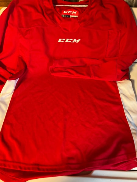 White New Adult Small CCM 8000 Jersey | SidelineSwap