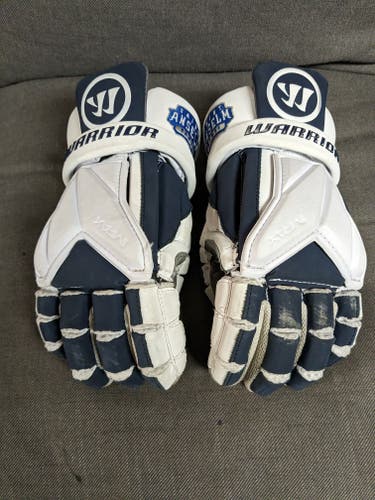 Used Player's Warrior Evo Pro Lacrosse Gloves Large
