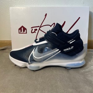 Brand New Navy/White Size 11 Mens Metal Nike High Top Force Zoom Trout 7
