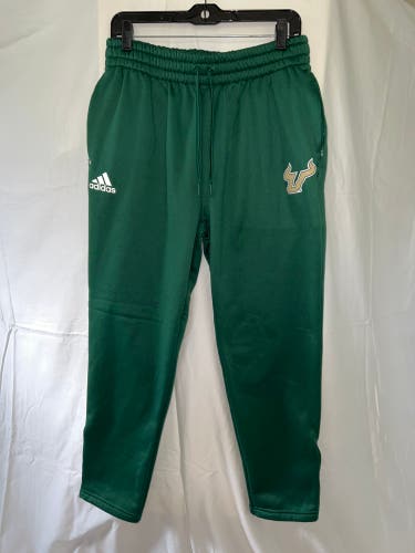 USF FOOTBALL TEAM ISSUED SWEATPANTS GREEN POLYESTER *NEW*